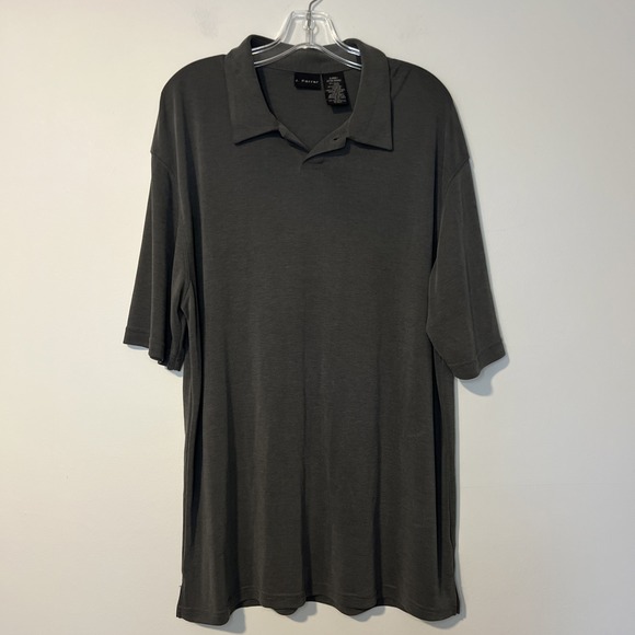 JF J.Ferrar Jason Bolden Gray‎ Short Sleeve Shirt Men's Size XL - Picture 1 of 8